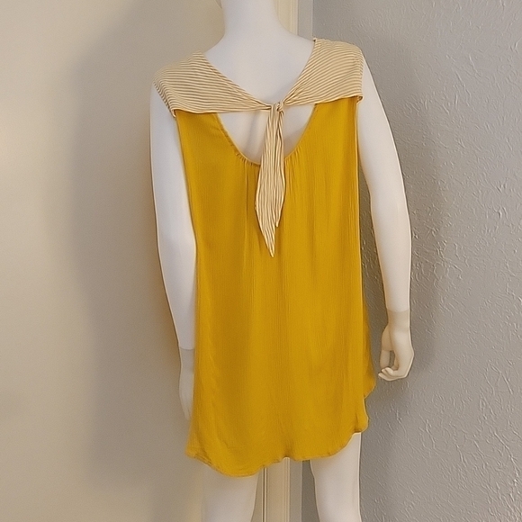 SOUTHERN STITCH Striped Floral Embroidered Tassel Swing Fiesta Hippie Blouse - Picture 4 of 6